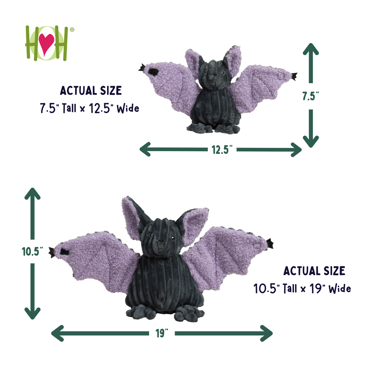 Baxter Bat Halloween dog toy – view 6