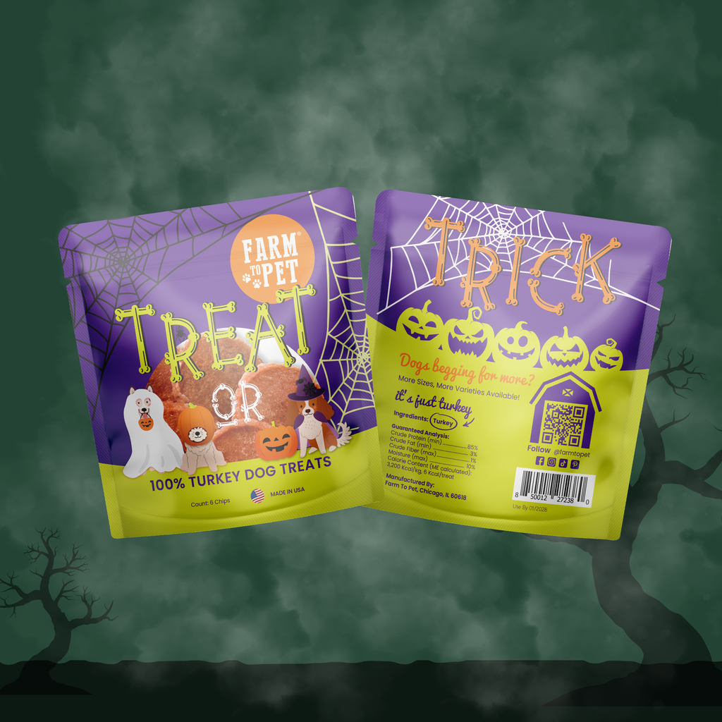 Turkey snack pack Halloween dog treats