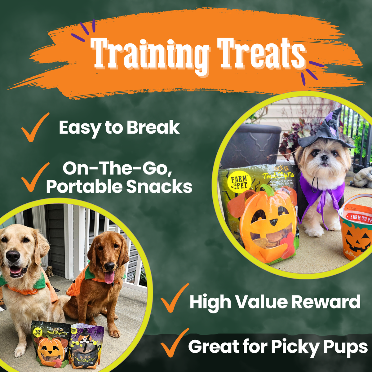 Dog training treats from Farm to Pet