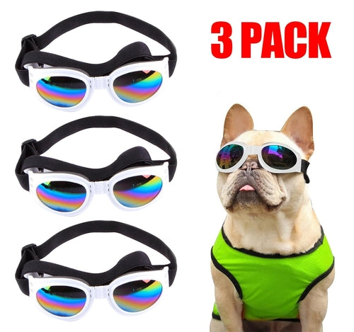 Adjustable pet sunglasses for small dogs and cats