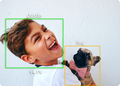 Apollo white pet monitoring camera with AI detection and night vision