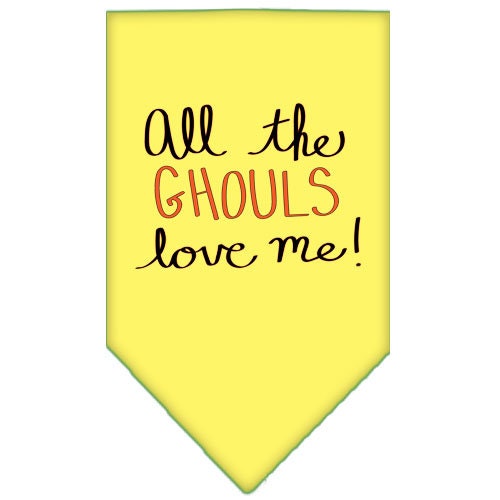'All The Ghouls Love Me' Halloween pet bandana – view 5