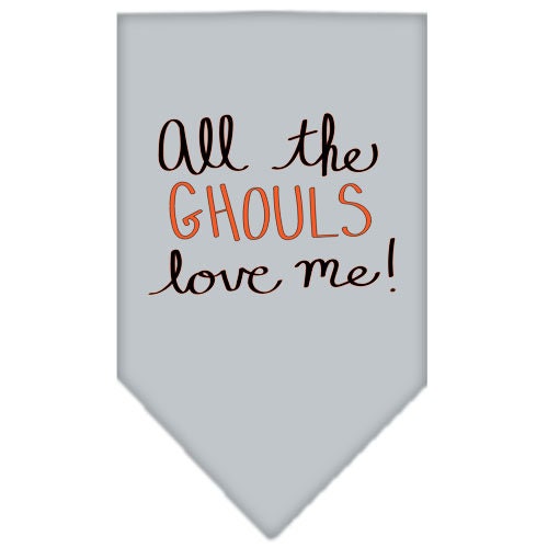 'All The Ghouls Love Me' Halloween pet bandana – view 2