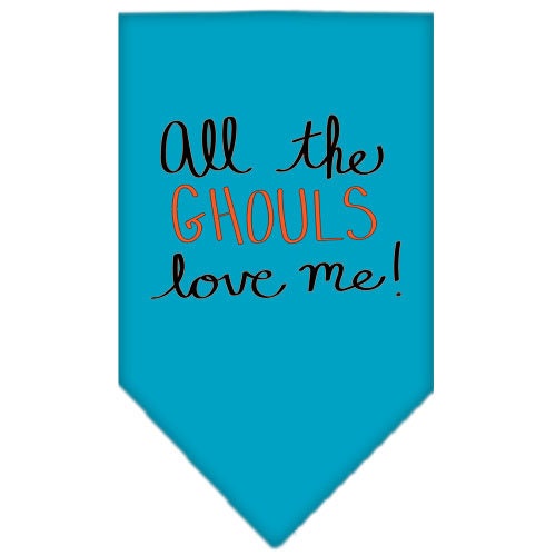 'All The Ghouls Love Me' Halloween pet bandana – view 7