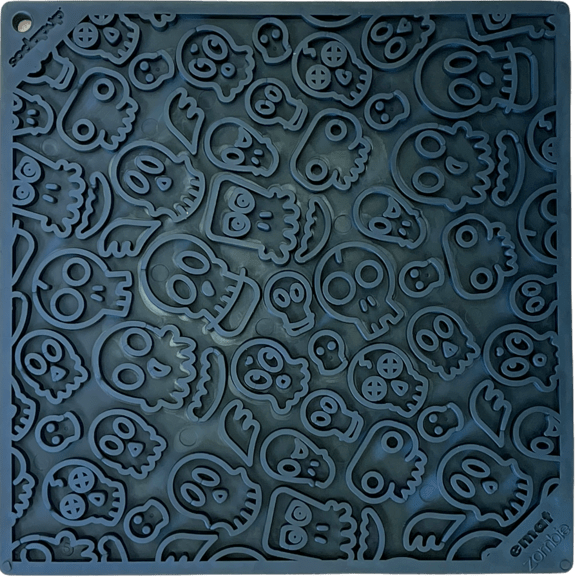 SodaPup black Zombie eMat enrichment licking mat